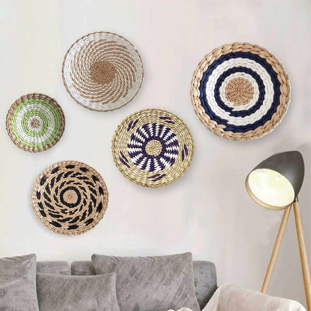 Boho Straw Woven Wall Decor