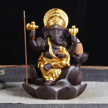 Backflow Incense Burner Lord Ganesha