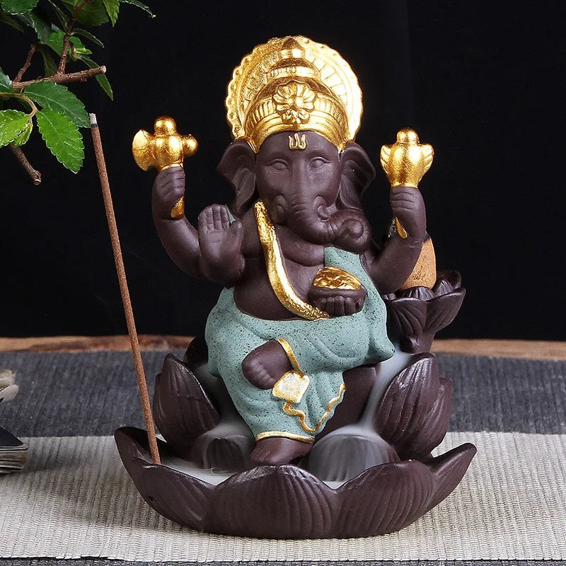 Backflow Incense Burner Lord Ganesha