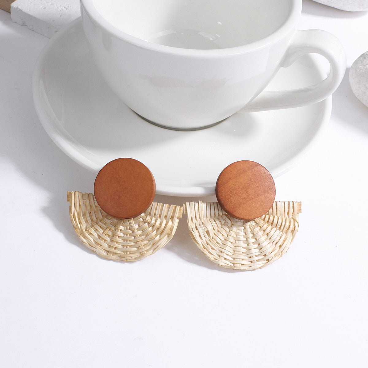 Boho Handmade Wooden Earrings