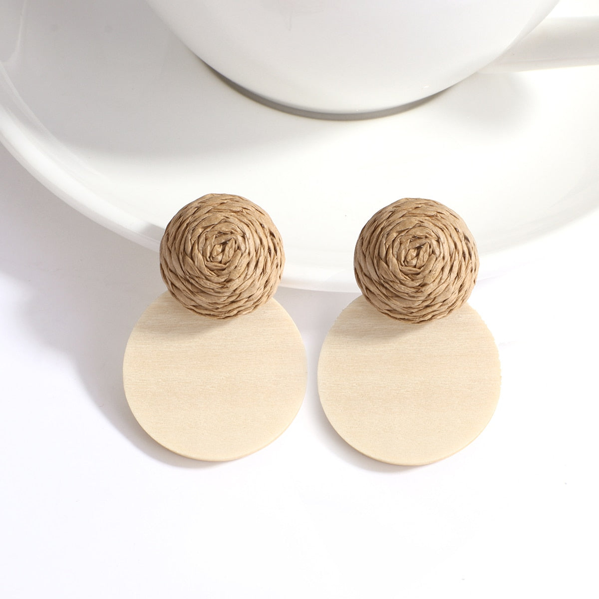 Boho Handmade Wooden Earrings