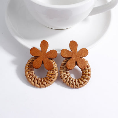 Boho Handmade Wooden Earrings