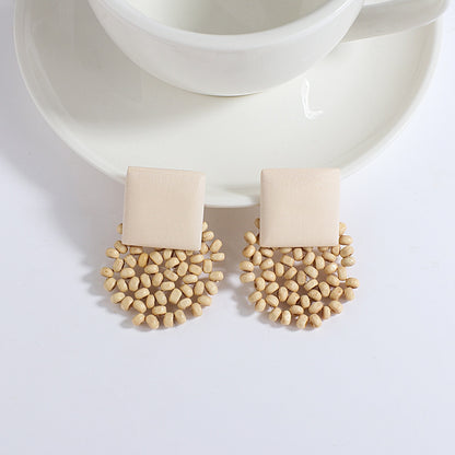 Boho Handmade Wooden Earrings