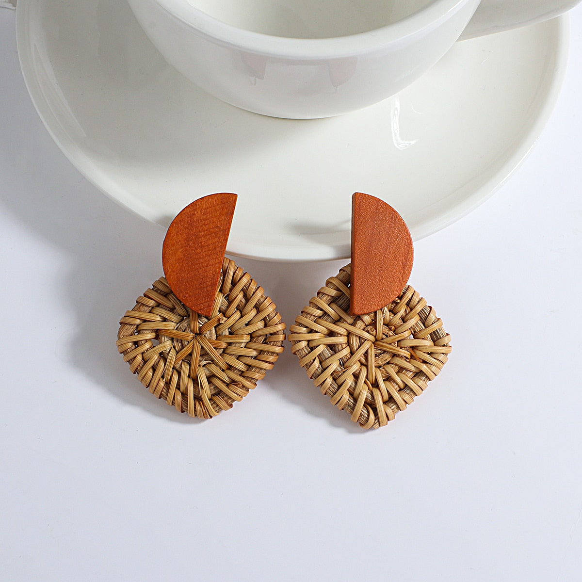 Boho Handmade Wooden Earrings