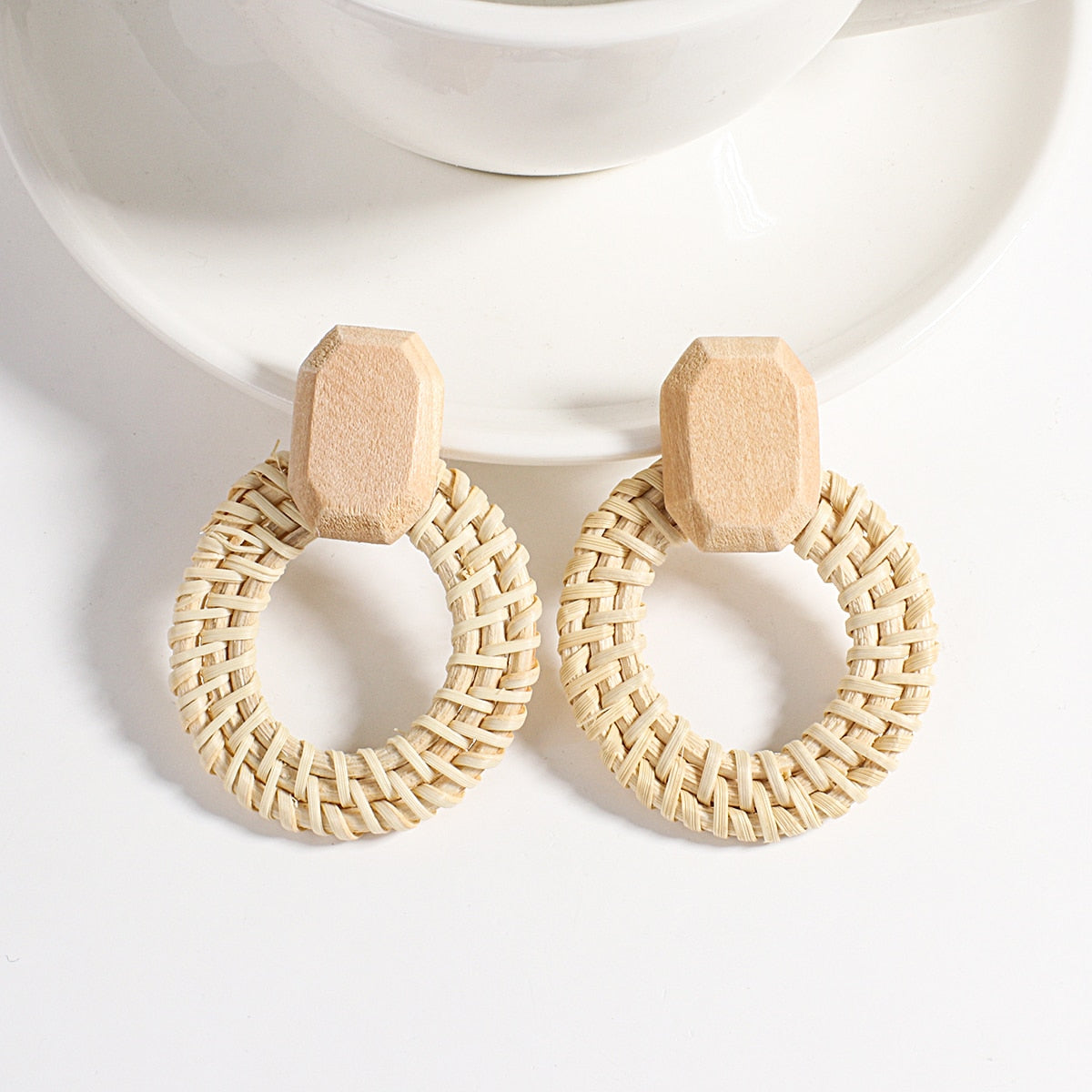 Boho Handmade Wooden Earrings