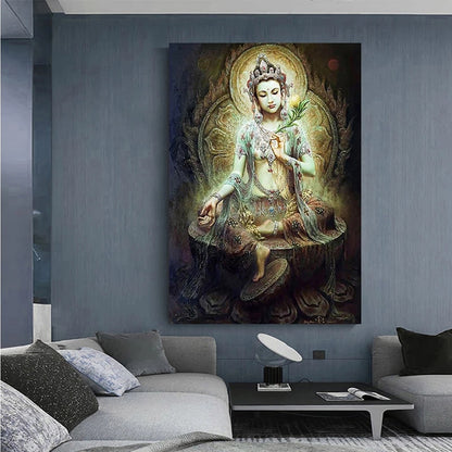 Balinese Bodhisattva HD Canvas Painting