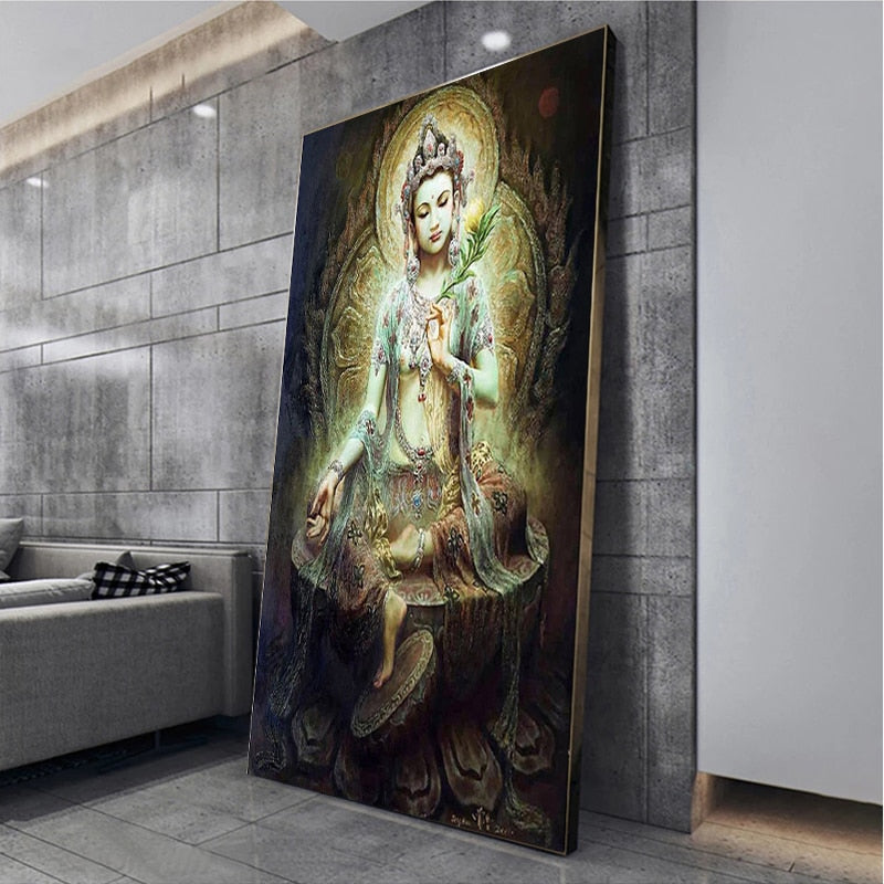 Balinese Bodhisattva HD Canvas Painting