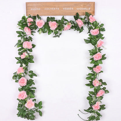 Artificial Flower Rose Vine Hanging Garland