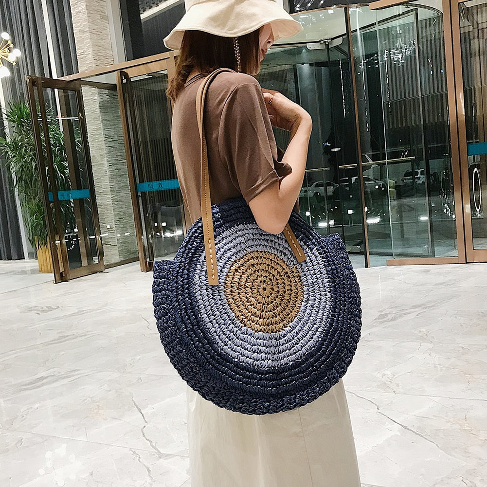 Summer Straw Shoulder Bag