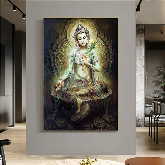 Balinese Bodhisattva HD Canvas Painting