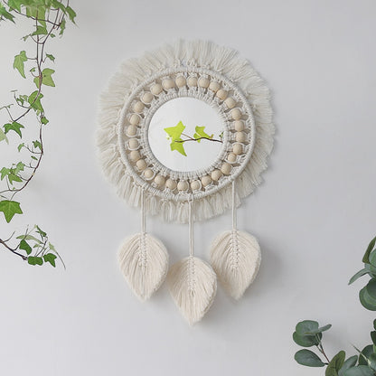 Macrame Round Mirror