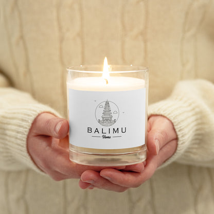 BaliMu Home Glass Jar Soy Wax Candle