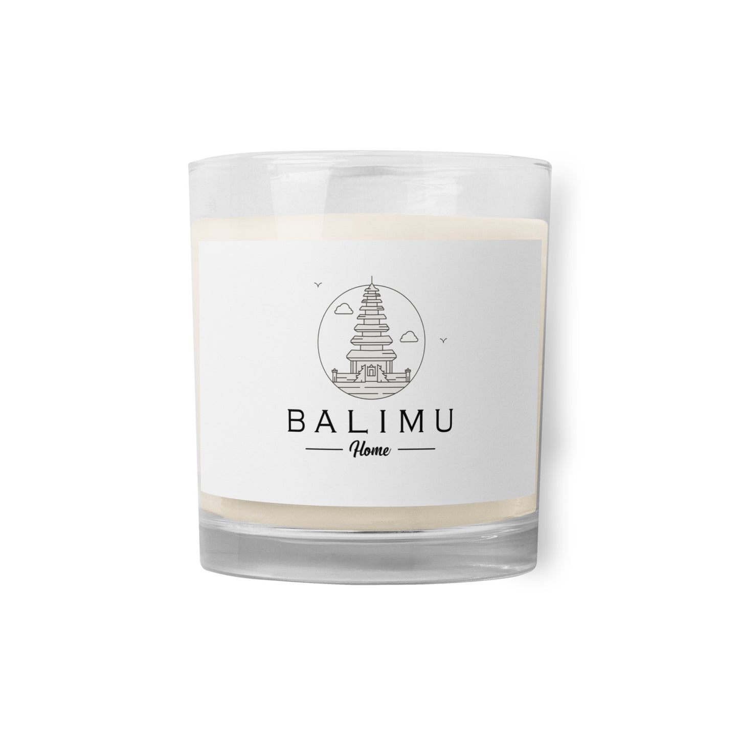 BaliMu Home Glass Jar Soy Wax Candle